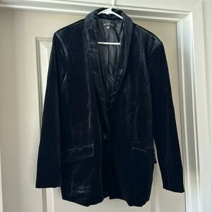 INC Black Velvet Blazer, XL